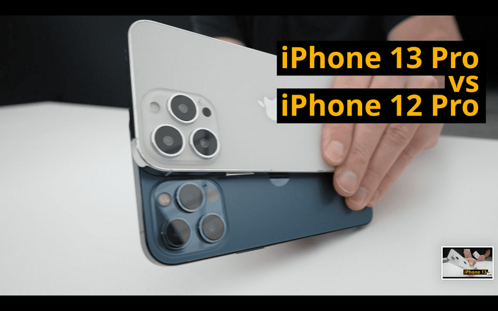  
iPhone 13 Pro và iPhone 12 Pro không có nhiều điểm khác biệt. (Ảnh: Chụp màn hình)