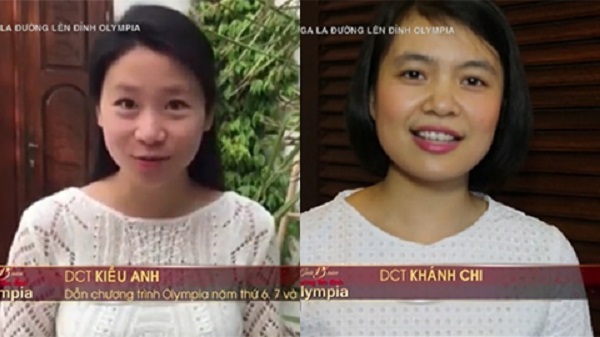  
Hình ảnh 2 nữ MC Kiều Anh (bên trái) - Khánh Chi (bên phải). (Ảnh: Chụp màn hình)