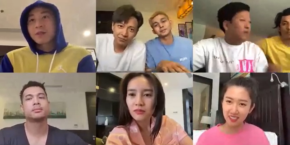 Dàn Running Man Việt livestream xem đá banh nhưng không có Jack​. (Ảnh: FBNV)