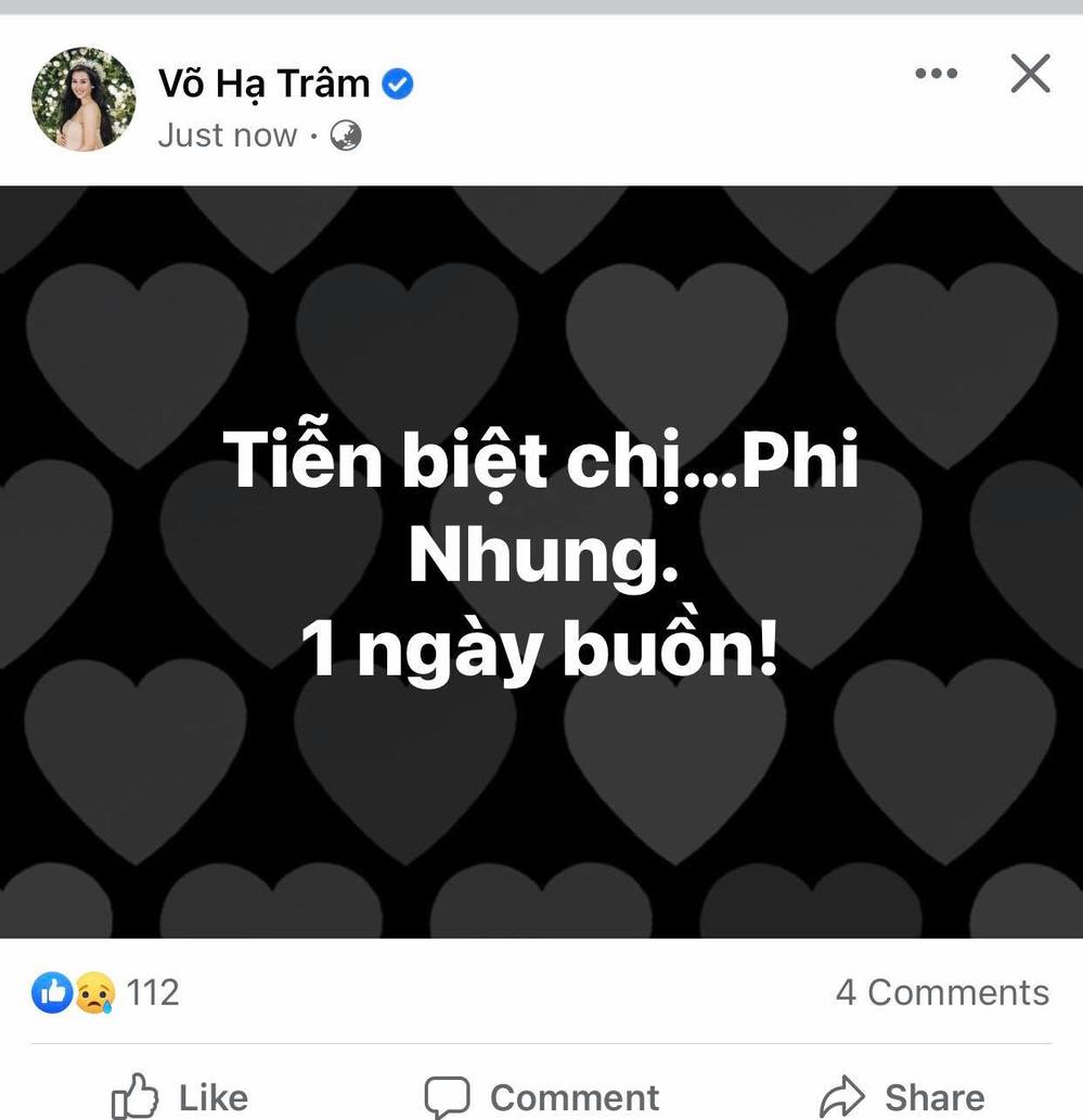 Dàn sao Việt đau xót chia buồn khi ca sĩ Phi Nhung ra đi