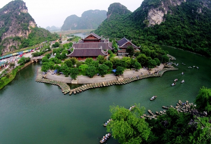  
Khung cảnh tuyệt đẹp của Việt Nam xuất hiện trong phim Đảo Đầu Lâu. (Ảnh: Warner Bros Pictures)