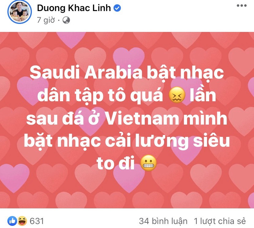 Dương Khắc Linh đề xuất nhạc... cải lương. (Ảnh chụp màn hình)