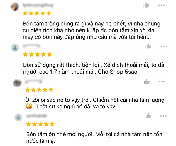 Nhiều người khen sản phẩm có kích thước to mà hợp túi tiền.
Nhiều người khen sản phẩm có kích thước to mà hợp túi tiền.