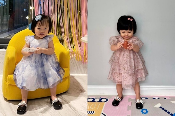  
Một món hàng hiệu khác thường được mẹ Trang "trưng dụng" trong việc phối đồ cho con gái chính là đôi giày búp bê cũng đến từ Dior có giá "sương sương" 13 triệu đồng. (Ảnh: FBNV)