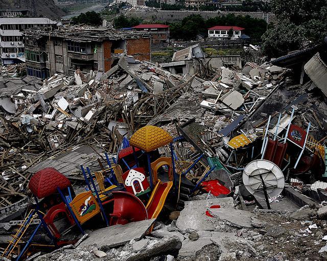  
Quang cảnh trận động đất tại Tứ Xuyên cách đây 13 năm. (Ảnh: Sohu)