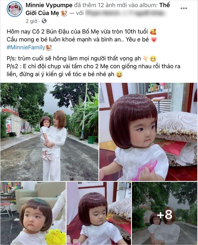    Thảo Vy gửi những mong mỏi của mình tới con gái nhân ngày bé tròn 10 tháng. (Ảnh: Chụp màn hình)