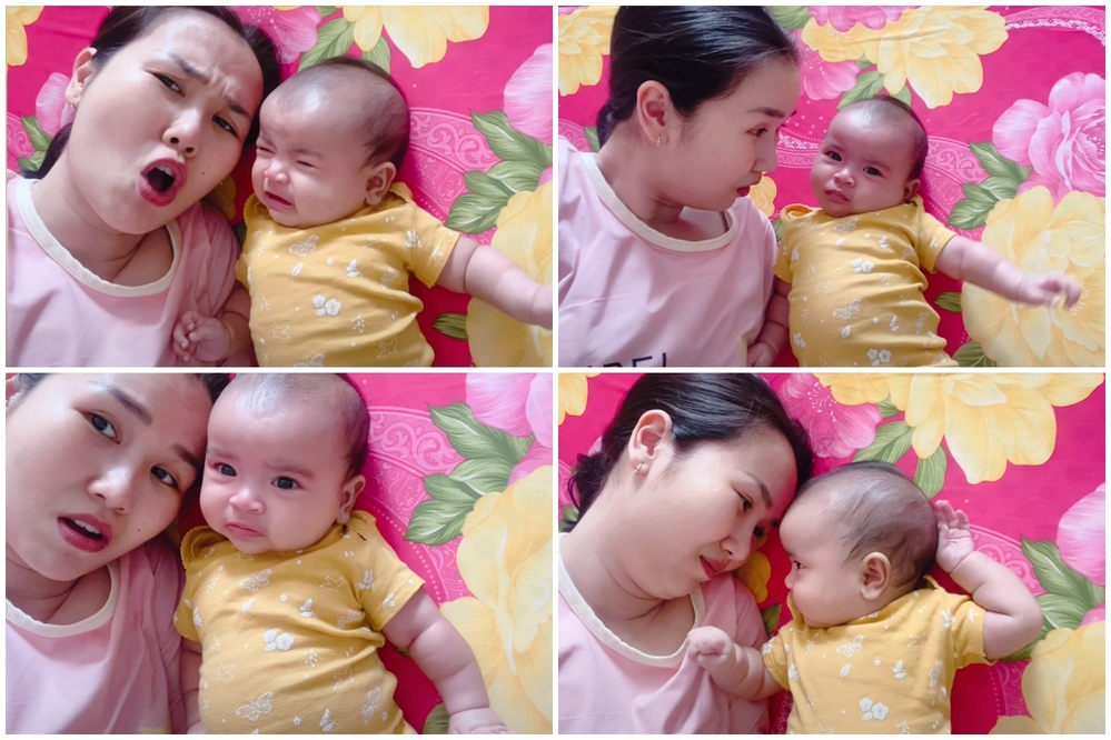    Hai mẹ con có nhiều khoảnh khắc thú vị khi cùng nhau "tám chuyện". (Ảnh: Chụp màn hình) - Tin sao Viet - Tin tuc sao Viet - Scandal sao Viet - Tin tuc cua Sao - Tin cua Sao