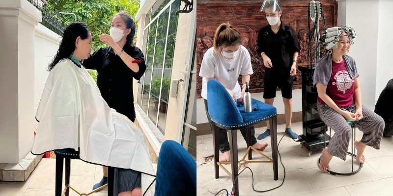    Các máy móc đều được mang tới tận nơi để tiện trong việc làm đẹp. - Tin sao Viet - Tin tuc sao Viet - Scandal sao Viet - Tin tuc cua Sao - Tin cua Sao