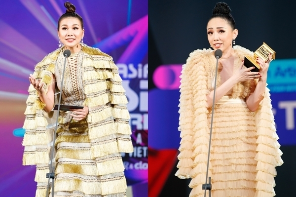    Hai bộ cánh đều nằm cùng một BST của NTK Nguyễn Công Trí. (Ảnh: FBNV)