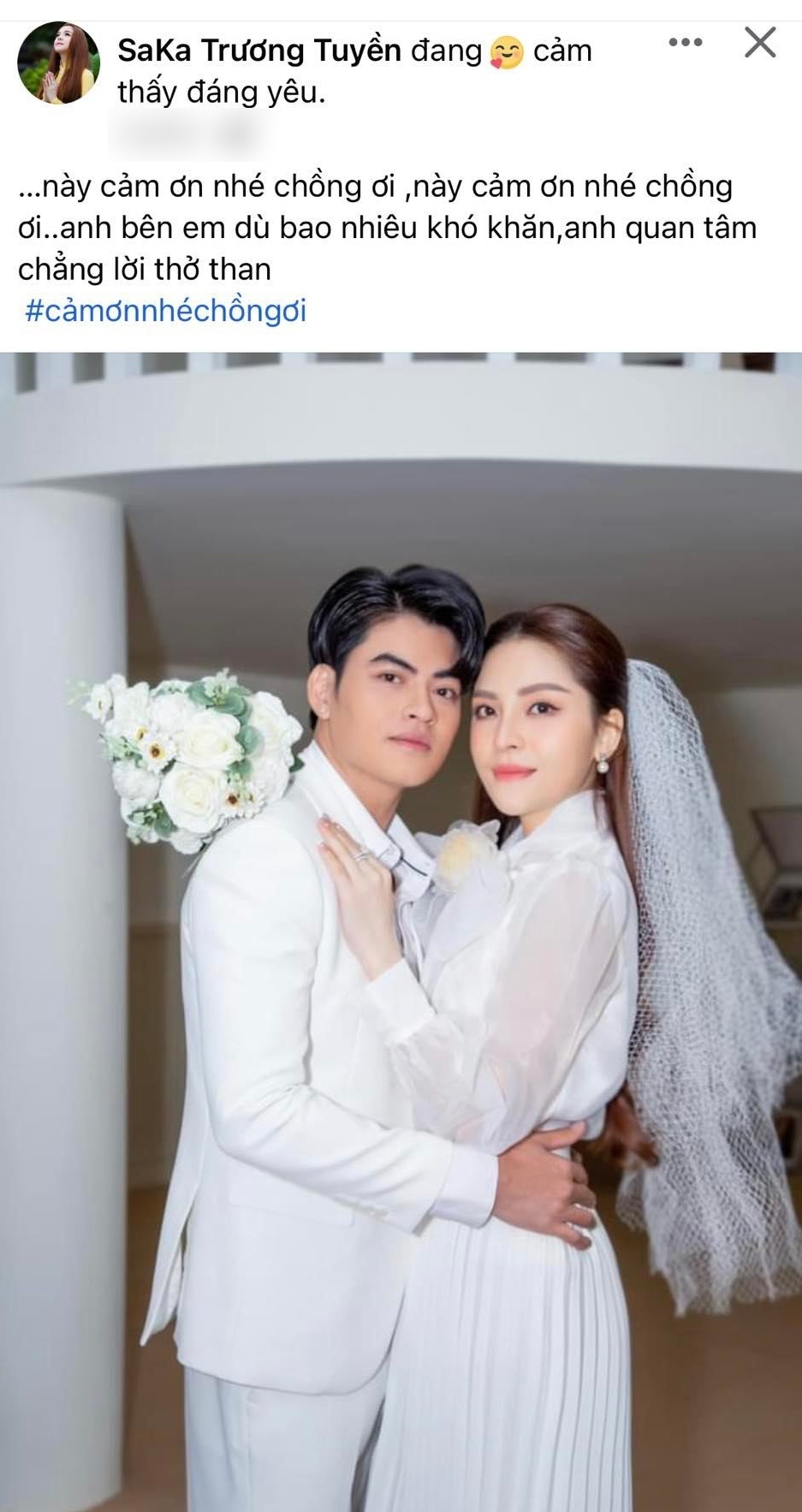 Saka Trương Tuyền kết hôn sau 2 năm ly hôn với Khưu Huy Vũ