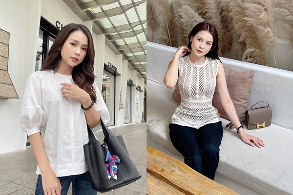 Mẫu Picotine 18 (trái) có giá từ khoảng 90 triệu đồng và mẫu đeo chéo Constance (phải) có giá gấp đôi cũng được người đẹp yêu thích khi phối cùng những items đơn giản. (Ảnh: IGNV)