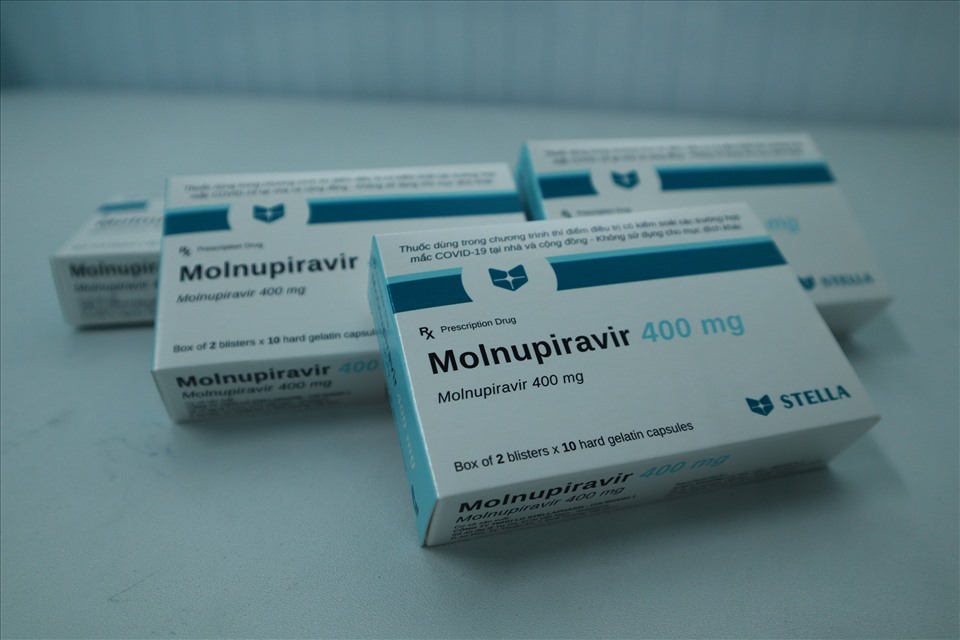  
Molnupiravir là thuốc điều trị Covid-19 được dùng trong gói C. (Ảnh: Lao Động)
