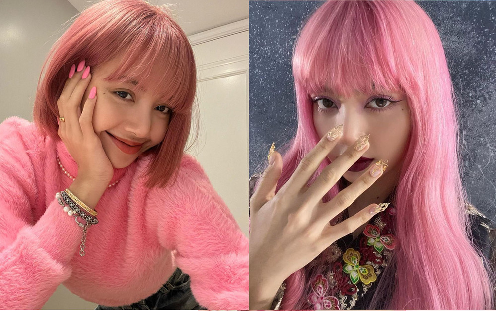
Lisa cực hợp với tóc nhuộm tone màu hồng. (Ảnh: IGNV)