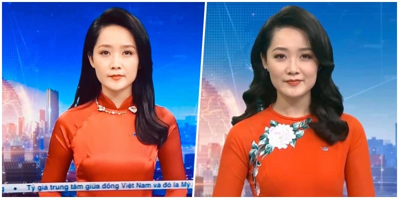  
BTV Thu Hà trong Thời sự 24h. (Ảnh chụp màn hình)