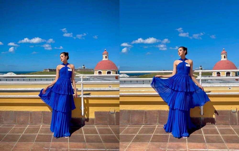 2021 | MISS WORLD VIETNAM | ĐỖ THỊ HÀ - Page 3 Do-thi-ha-khoe-nhan-sac-voi-outfit-mau-xanh-tai-miss-world-2021-1bcb6e8c