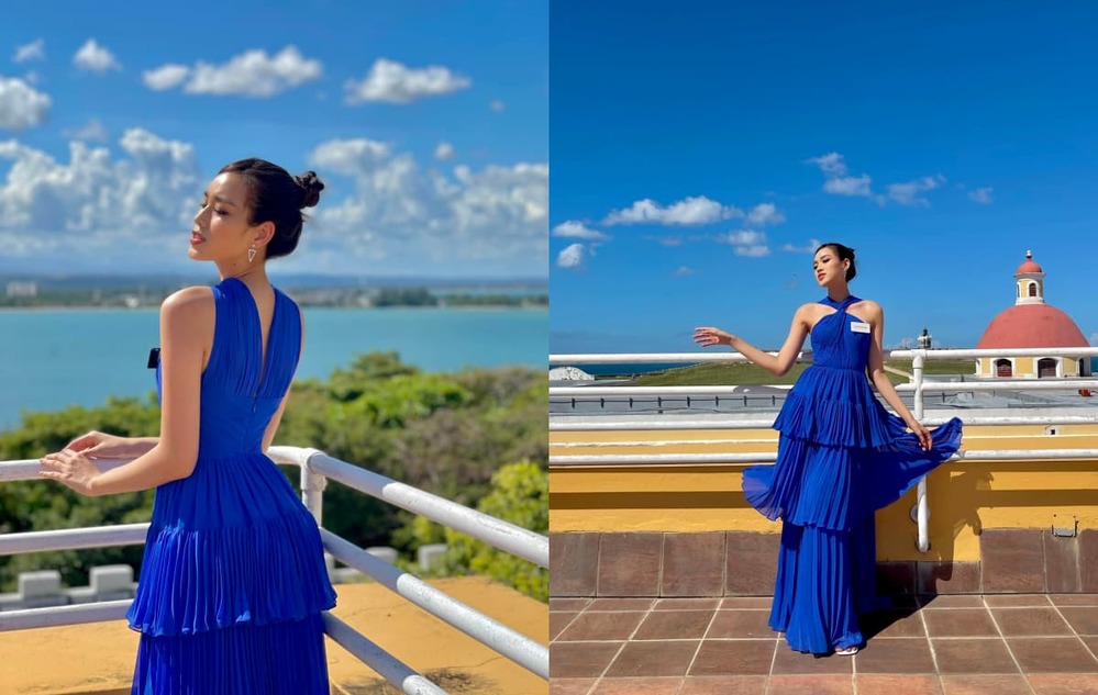 2021 | MISS WORLD VIETNAM | ĐỖ THỊ HÀ - Page 3 Do-thi-ha-khoe-nhan-sac-voi-outfit-mau-xanh-tai-miss-world-2021-bf8619ac