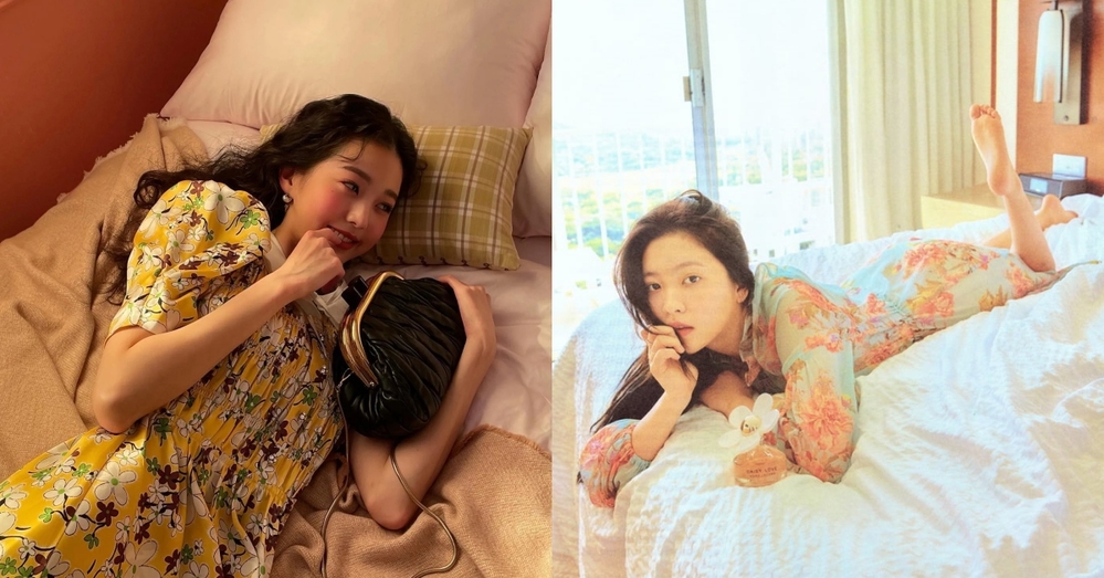  
Những nữ thần K-pop "pose dáng" trên giường đốn tim người hâm mộ. (Ảnh: Twitter)