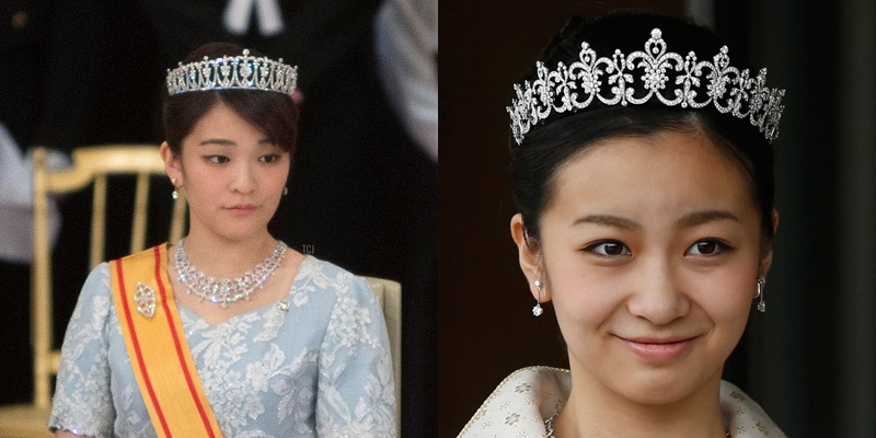  
Hai chị em Mako và Kako cùng là công chúa và có vương miện chế tác riêng trong lễ trưởng thành của mình. (Ảnh: Asahi)