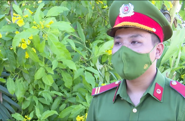 
Trung sĩ Nguyễn Thanh Phong, hiện đang là công an nghĩa vụ. (Ảnh: Công an nhân dân)