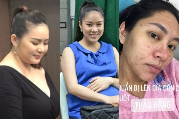  Nhiều mỹ nhân Vbiz gây sốc với diện mạo xuống sắc rõ rệt khi mang thai. (Ảnh: T.H)