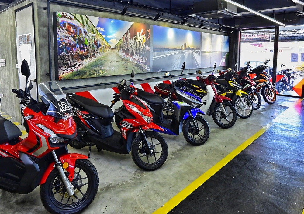 Hình ảnh một showroom của Honda tại Malaysia.