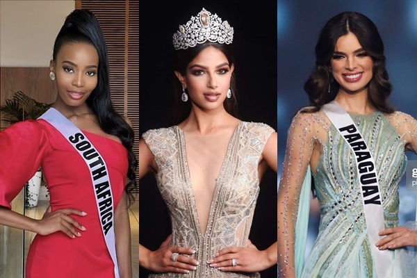  
3 đại diện xuất sắc nhất của Miss Universe 2021. (Ảnh: Instagram lalela_mswane + FB Harnaaz Kaur Sandhu + FB Nadia Ferreira)