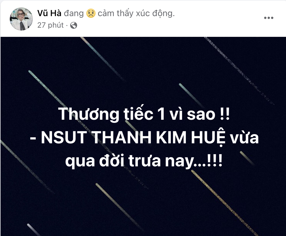  
Ca sĩ Vũ Hà cũng bày tỏ xót xa. (Ảnh: Chụp từ FB Vũ Hà) - Tin sao Viet - Tin tuc sao Viet - Scandal sao Viet - Tin tuc cua Sao - Tin cua Sao