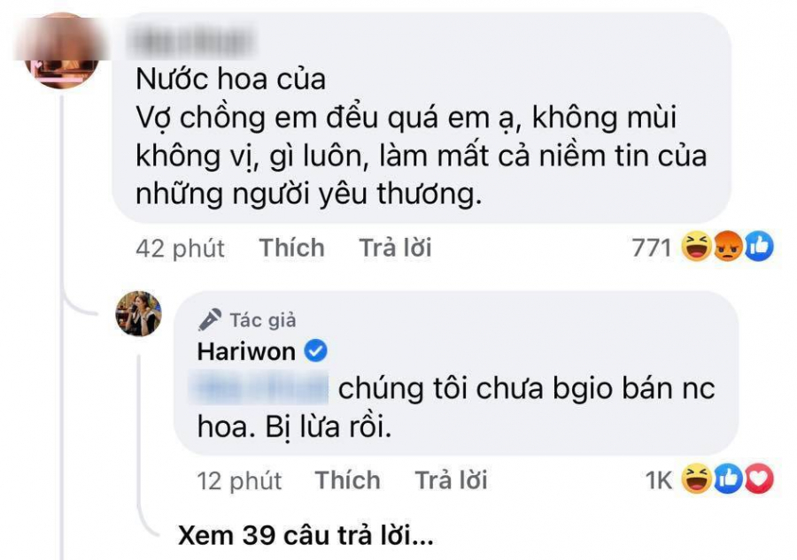  
Hari Won trực tiếp trả lời khi bị tố bán nước hoa kém chất lượng. (Ảnh: Chụp màn hình) - Tin sao Viet - Tin tuc sao Viet - Scandal sao Viet - Tin tuc cua Sao - Tin cua Sao