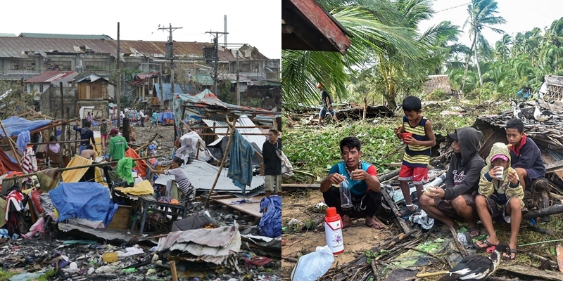  
Nhiều người đã không còn nhà cửa sau khi bão Rai quét qua. (Ảnh: SCMP)