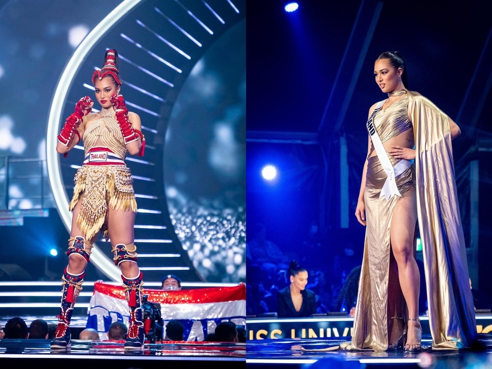  
Từ trang phục truyền thống đến dạ hội đều phô ra những nét chưa hoàn hảo của Anchilee. (Ảnh: Miss Universe Thailand) - Tin sao Viet - Tin tuc sao Viet - Scandal sao Viet - Tin tuc cua Sao - Tin cua Sao