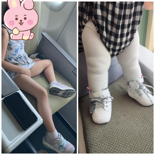  
Cựu người mẫu cũng tự hào, đăng ảnh cho thấy sự khác biệt của con gái khi vài tháng và khi tròn 4 tuổi. (Ảnh: FB Phan Như Thảo)