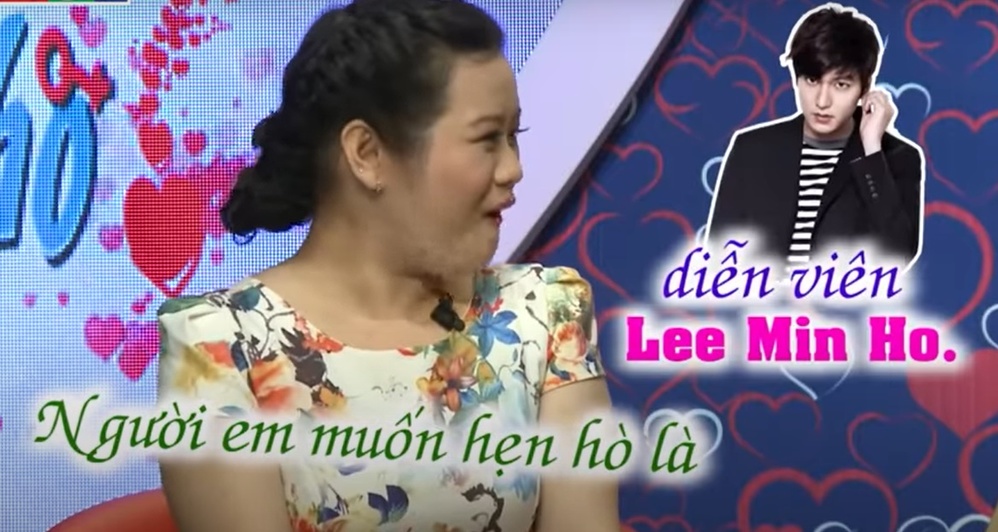  
Chị Ngân muốn hẹn hò với một người điển trai như Lee Min Ho. (Ảnh: Chụp màn hình Bạn Muốn Hẹn Hò)