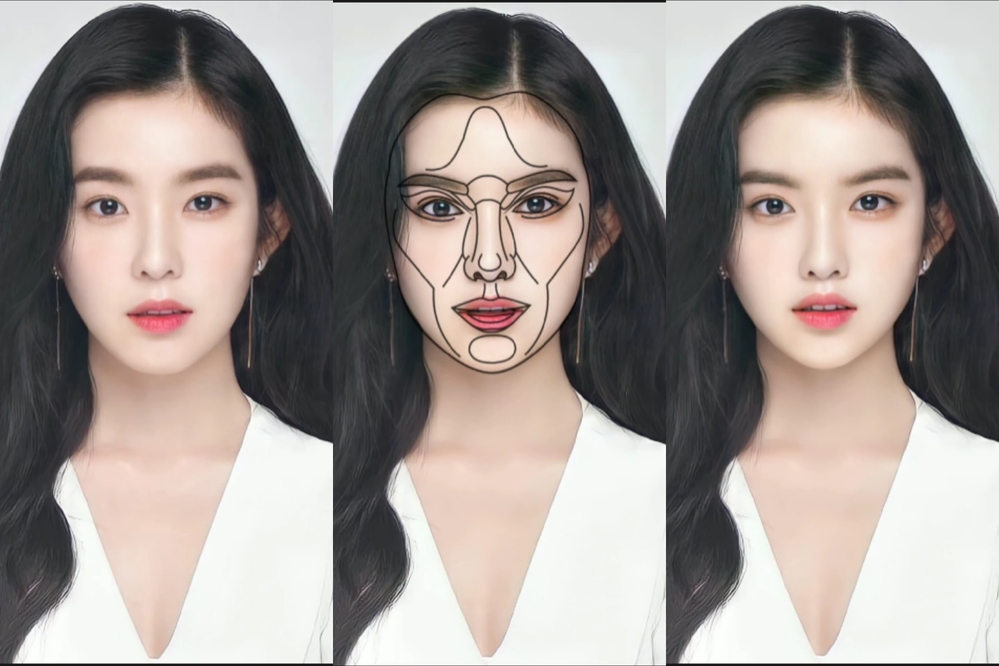  
Irene mang đến nét đẹp hoàn toàn mới với gương mặt tỉ lệ vàng. (Ảnh: Chụp màn hình YouTube Henry Edit)