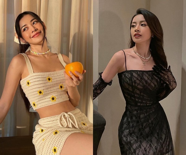    Xương quai xanh thanh mảnh, có độ cong vừa phải giúp ngoại hình Chi Pu trở nên cân đối, quyến rũ hơn. (Ảnh: FB Chi Pu)