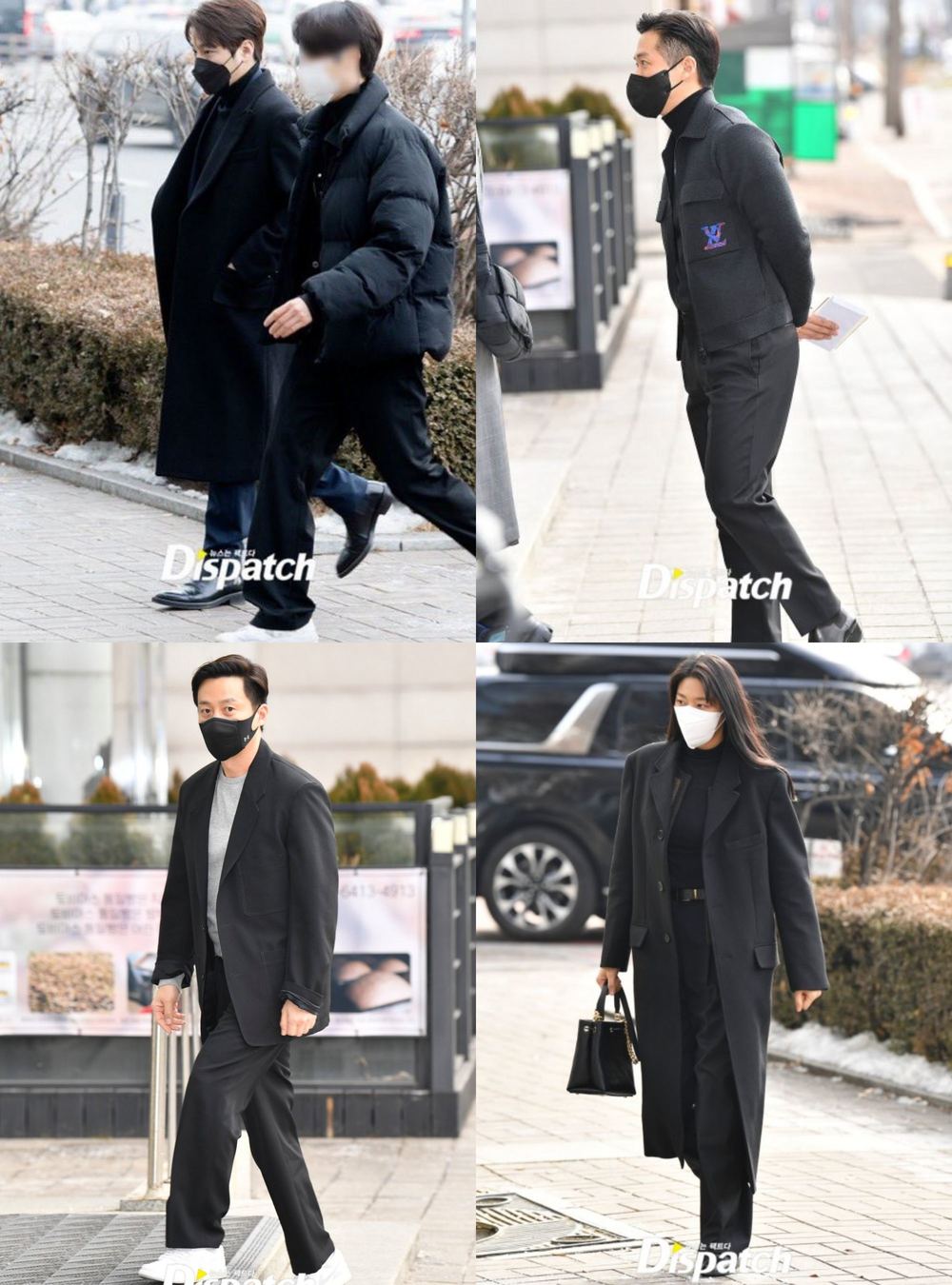  
Hầu hết các ngôi sao có mặt tại đám cưới của Park Shin Hye và Choi Tae Joon đều mặc đồ đen chủ đạo. (Ảnh: Dispatch)