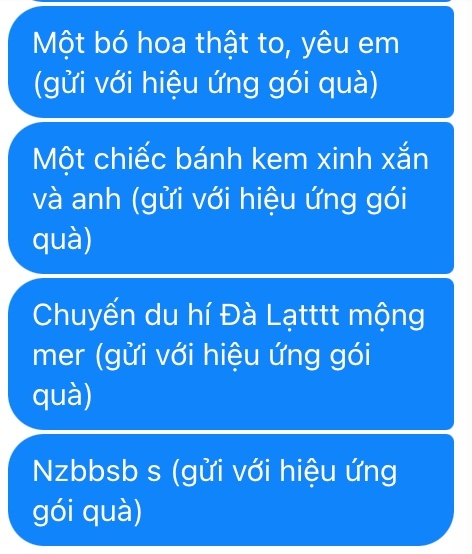  
Chẳng cần tốn quá nhiều công sức, người nhận vẫn có thể xem được tin nhắn trong gói quà messenger mà không cần ấn vào đọc. (Ảnh: FB M.L)