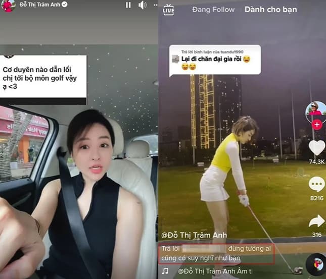  Hot girl quê Thanh Hoá từng nhận nhiều câu hỏi về việc chơi golf. (Ảnh: Doanh nghiệp và Tiếp thị)