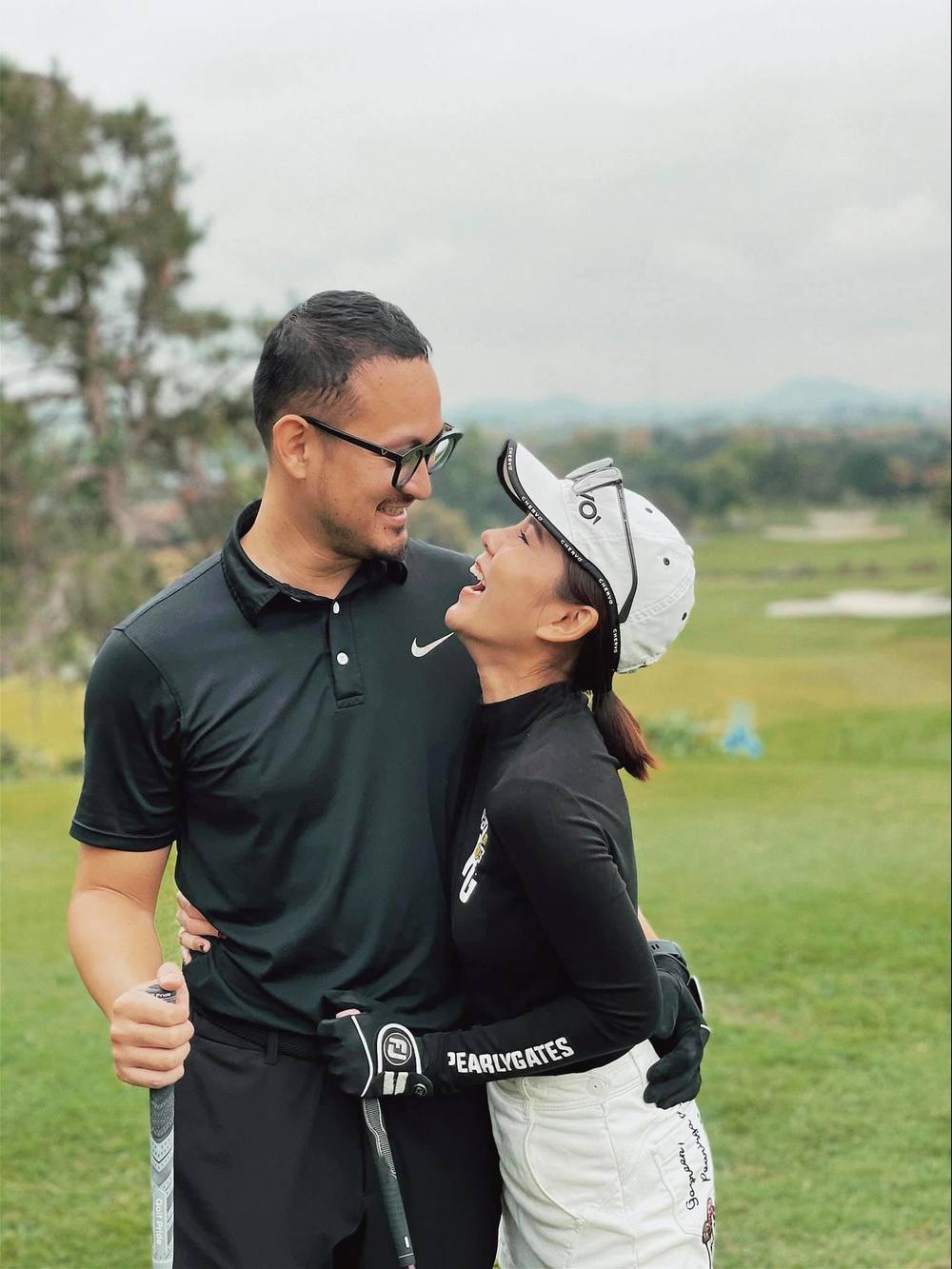  MC Thu Hoài gặp được chồng nhờ vào việc đi chơi golf. (Ảnh: Vietnamnet)