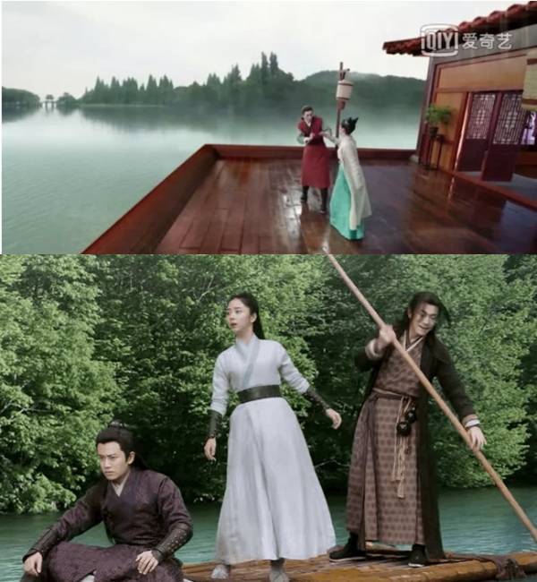  Cẩm Y Chi Hạ từng gây chú ý vì sử dụng "kỹ xảo 3 xu" như thời phim "Tây Du Ký". (Ảnh: Weibo)