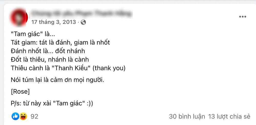  
Câu nói này được lan truyền từ nhiều năm trước. (Ảnh: FB CTYPTH)