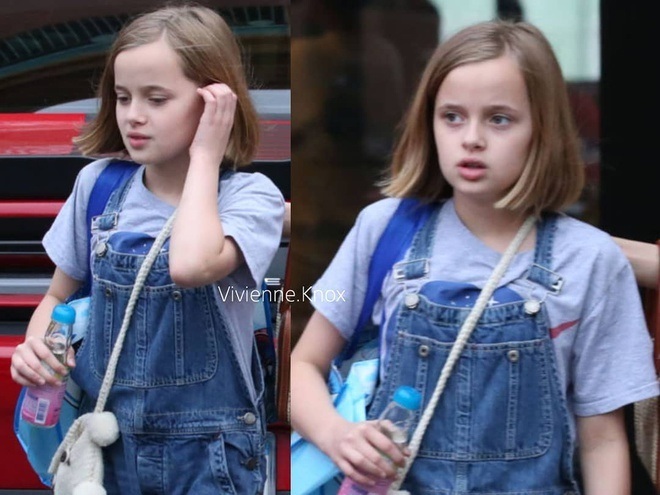  Angelina Jolie's youngest daughter with unique style. (Photo: Twitter vivienne.knox)