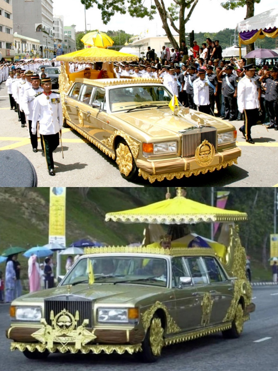  
Chiếc Rolls - Royce được sản xuất riêng cho Quốc vương Hassanal Bolkiah. (Ảnh: GQ India)