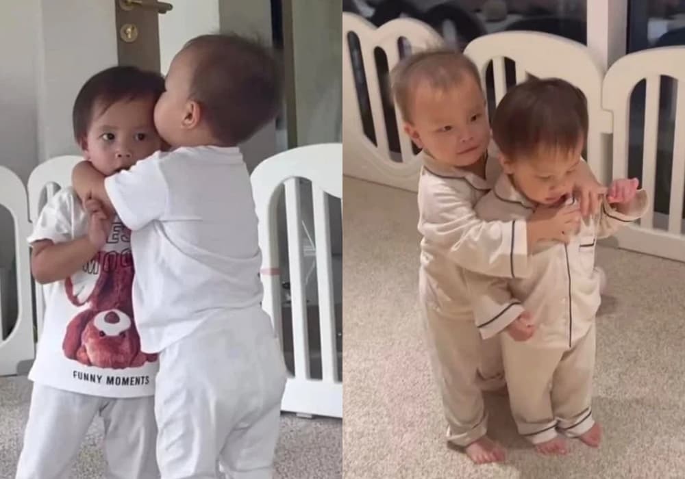Leon ngày càng hiểu chuyện và yêu thương chị. (Ảnh: Instagram henrylisaleon)