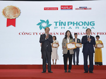  Dược phẩm Tín Phong được vinh danh trong Top 100 Sản phẩm - Dịch vụ Tin cậy Việt Nam 
