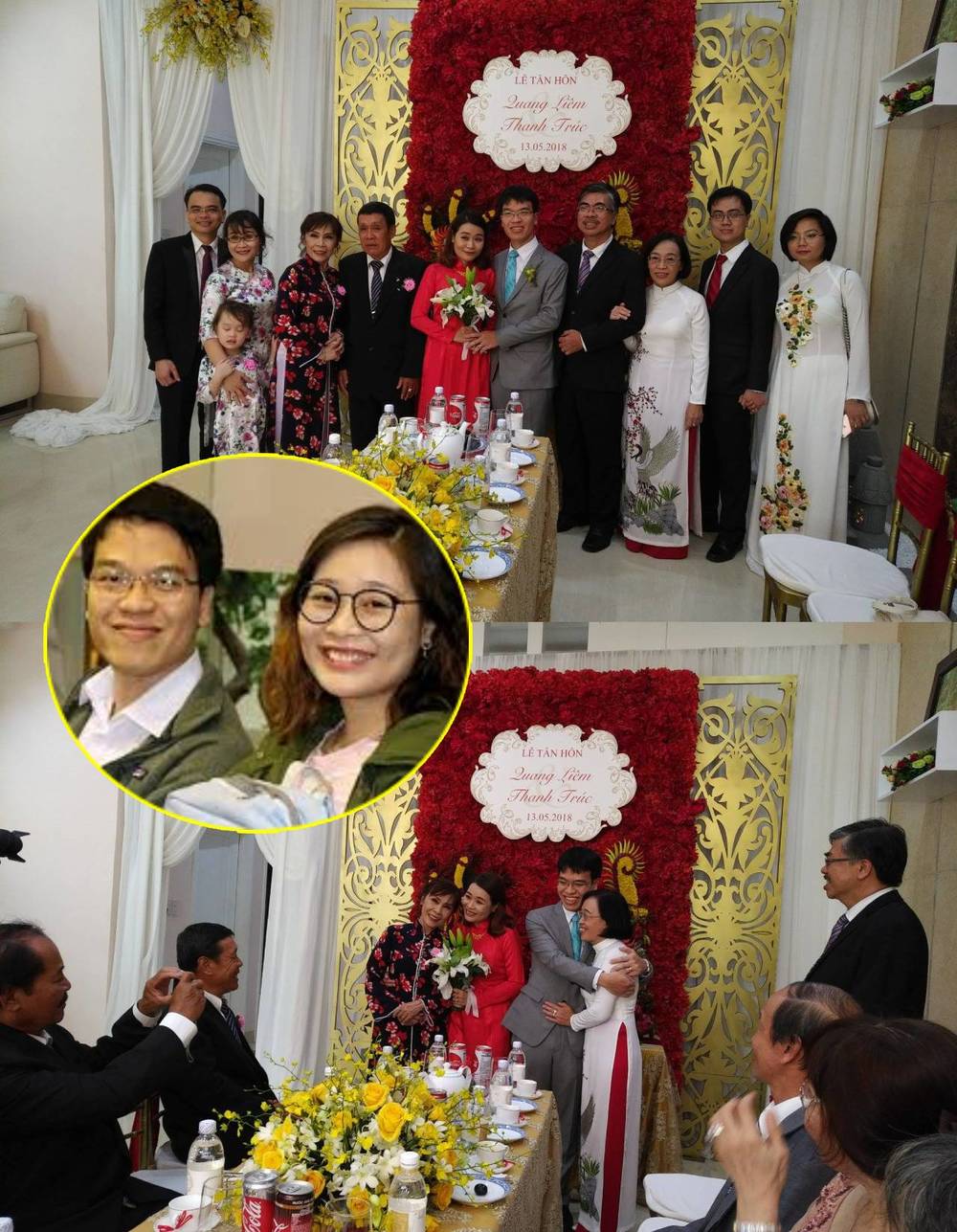  
Đám cưới đơn giản nhưng ngập tràn hạnh phúc của kỳ thủ Lê Quang Liêm. (Ảnh: FB Thể Thao VTV)
