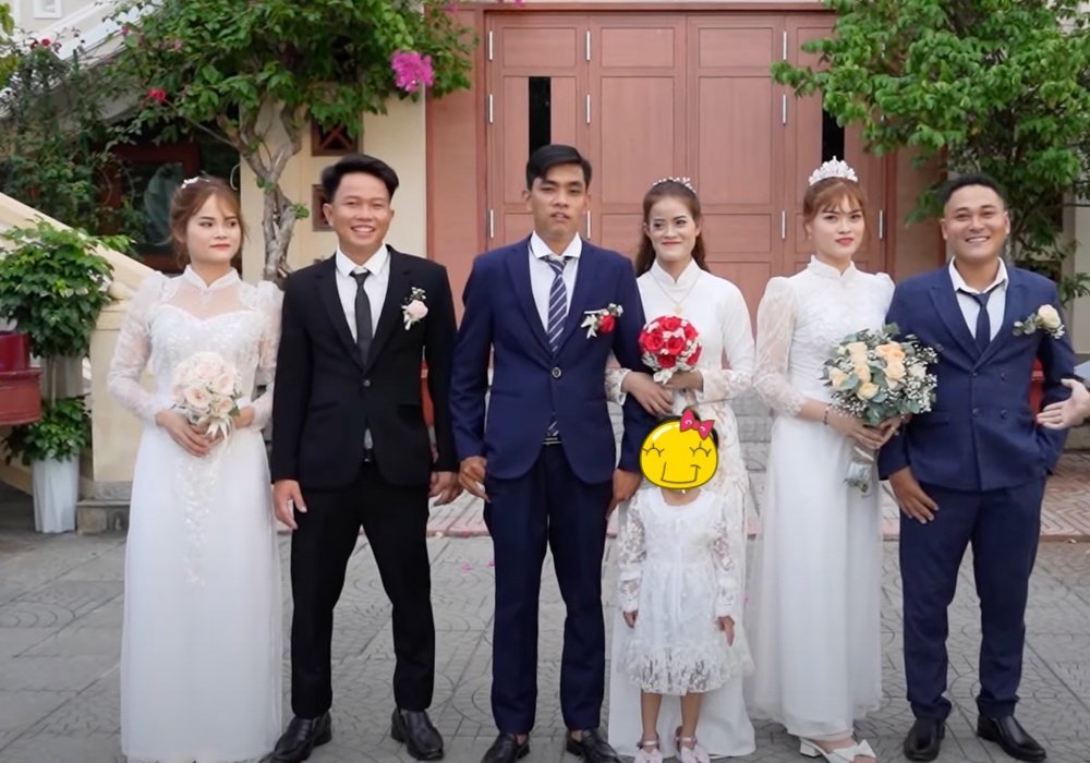 3 chị em ruột kết hôn cùng một ngày tại Bà Rịa - Vũng Tàu. 