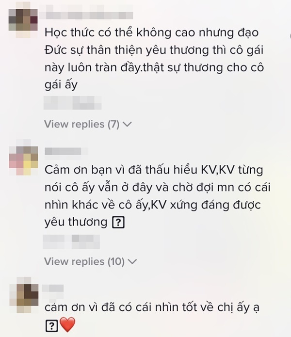 
Bình luận của netizen về hình ảnh của Khánh Vân. (Ảnh: Chụp màn hình TikTok Winter)