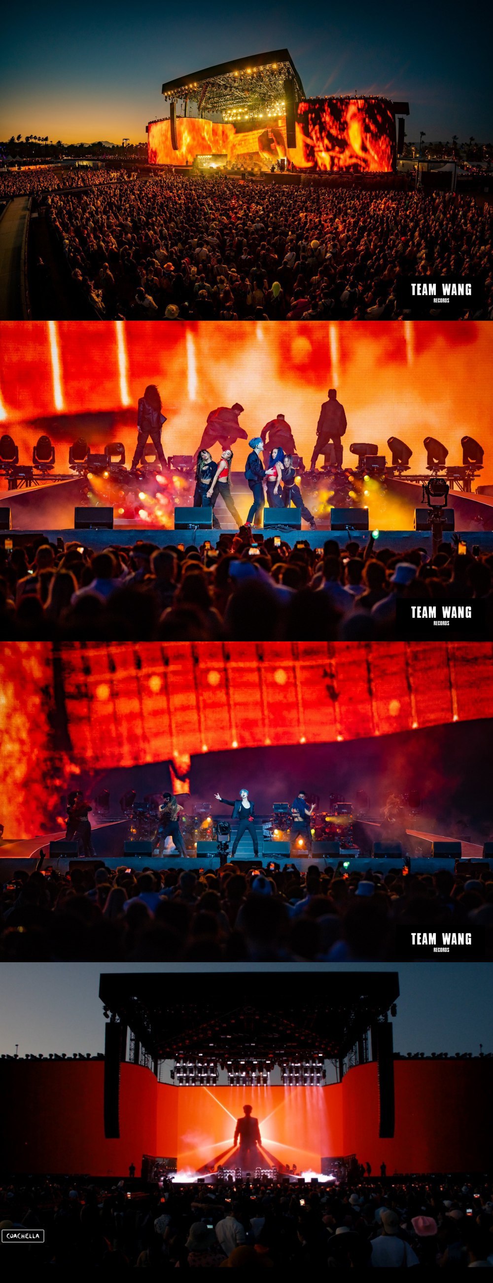 Sân khấu rực lửa của Jackson tại Coachella. (Ảnh: TEAM WANG)