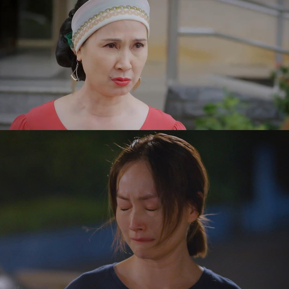 Bà Hiền luôn “gai mắt” con dâu vì mang thai trước khi cưới. (Ảnh: Tư liệu phim)