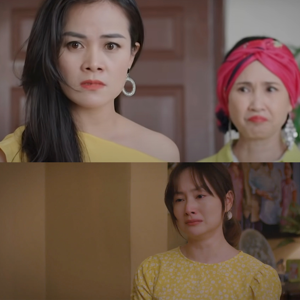 “Bà cô bên chồng” cũng là nguyên nhân khiến Khánh bị hành “lên bờ xuống ruộng”. (Ảnh: Tư liệu phim)